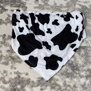 SHEIN Cow print Bandeau Top